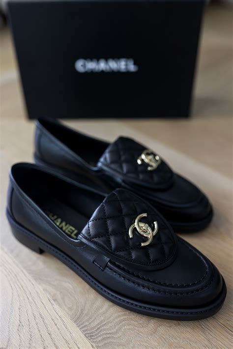 chanel black loafers price|Chanel platform loafers.